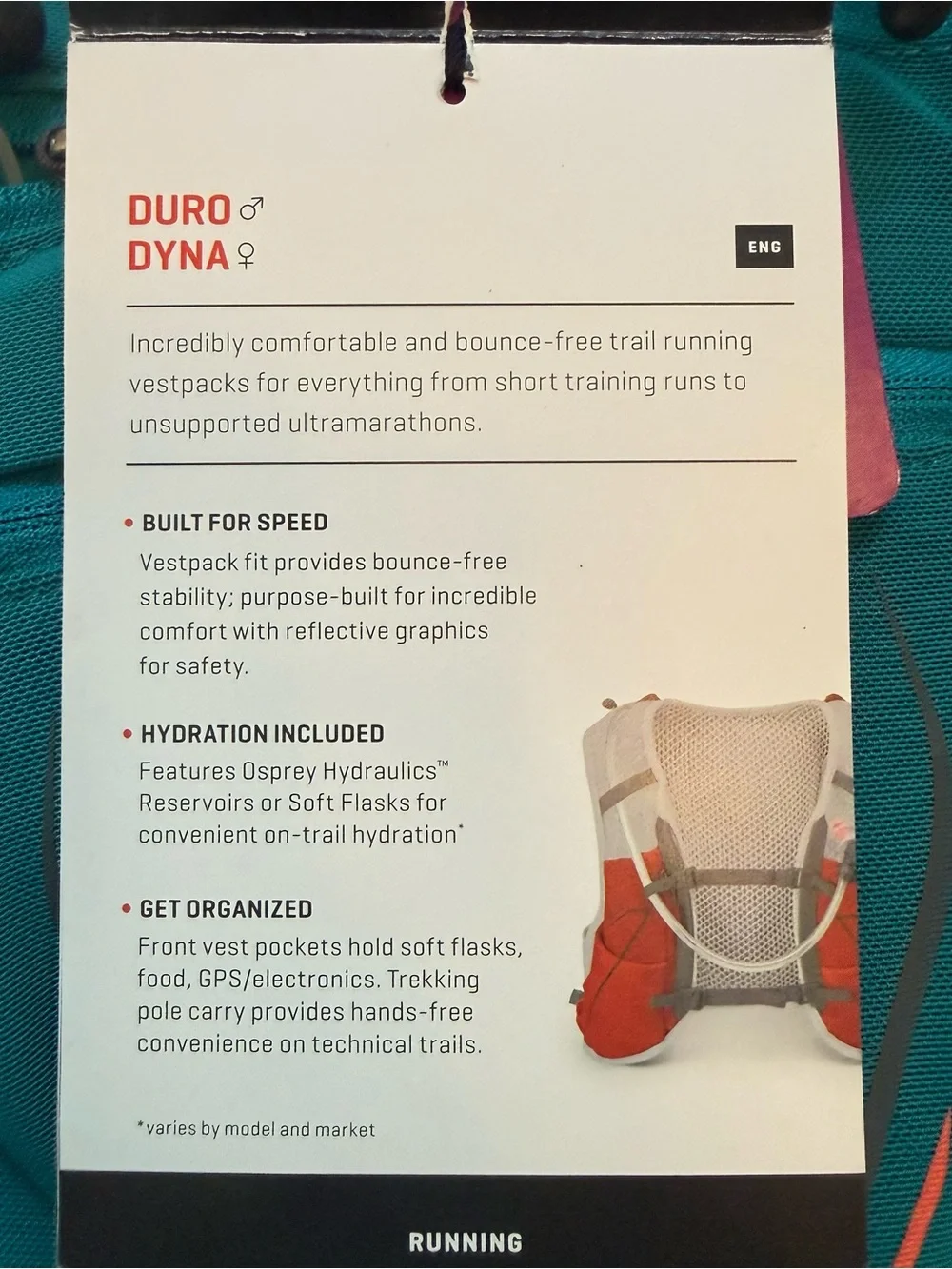OSPREY 🦅 Dyna 1.5 Women's Running Hydration Vest | NWT | Small